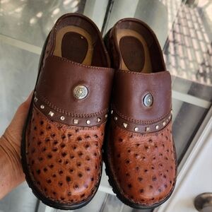 DOUBLE H slip‎ on western  slide shoes